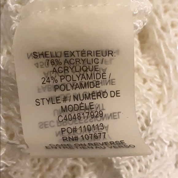 EUC Alice + Olivia White Knitted Sweater - Picture 5 of 5